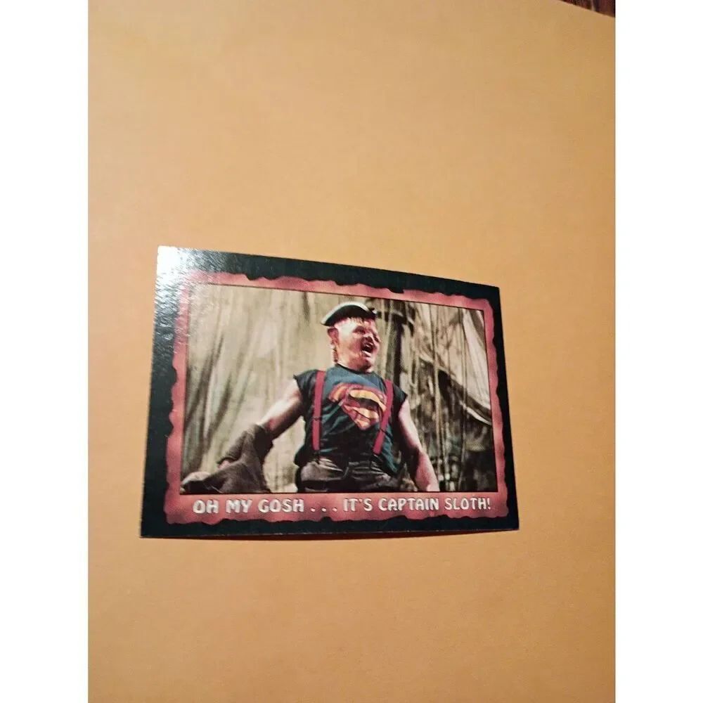 Vintage 1985 Warner Bros Topps Gum Goonies Trading Card 57 OMG Its Captain Sloth